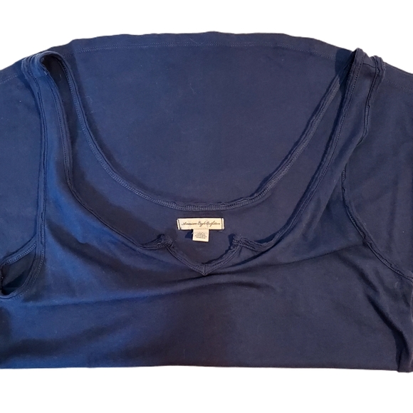 American Eagle Outfitters Navy Blue Tank Top Large - Picture 6 of 6